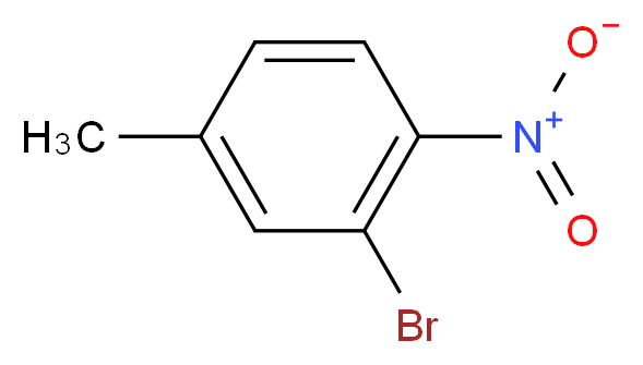 2-bromo-4-methyl-1-nitrobenzene_分子结构_CAS_40385-54-4