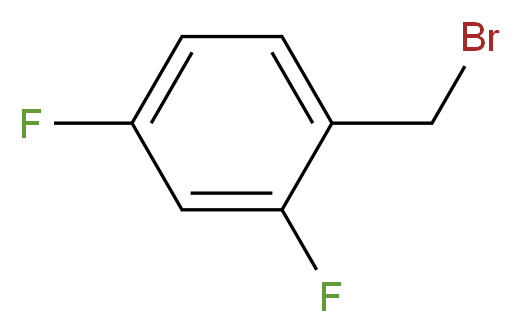 2,4-二氟苄基溴_分子结构_CAS_23915-07-3)