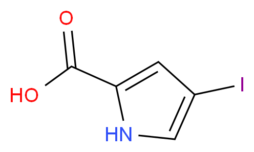 4-Iodo-1H-pyrrole-2-carboxylic acid_分子结构_CAS_252861-26-0)