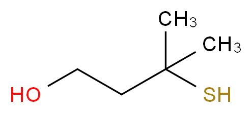 3-methyl-3-sulfanylbutan-1-ol_分子结构_CAS_34300-94-2