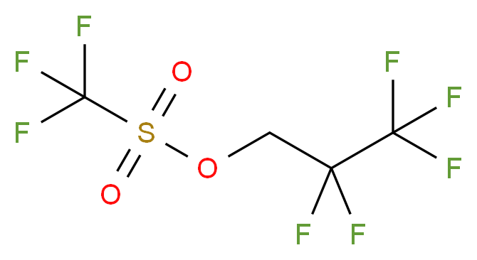 2,2,3,3,3-pentafluoropropyl trifluoromethanesulfonate_分子结构_CAS_6401-00-9