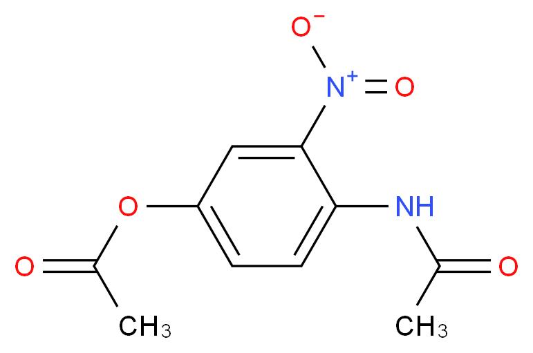 4-ACETOXY-1-ACETYLAMINO-2-NITRO-BENZENE_分子结构_CAS_2243-69-8)