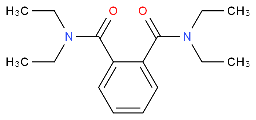 1-N,1-N,2-N,2-N-tetraethylbenzene-1,2-dicarboxamide_分子结构_CAS_83-81-8