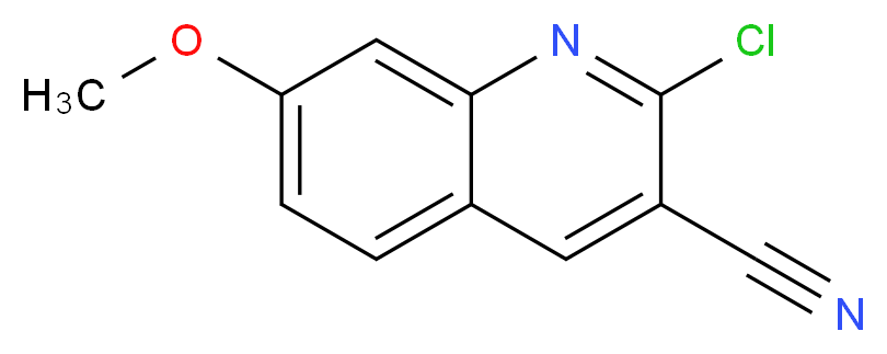 2-CHLORO-7-METHOXYQUINOLINE-3-CARBONITRILE_分子结构_CAS_128259-63-2)