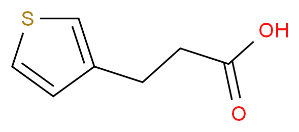 3-(3-thienyl)propanoic acid_分子结构_CAS_16378-06-6)