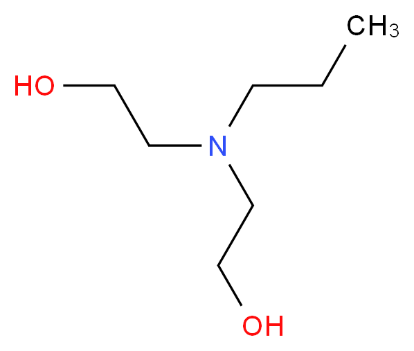 N-Propyldiethanolamine _分子结构_CAS_6735-35-9)