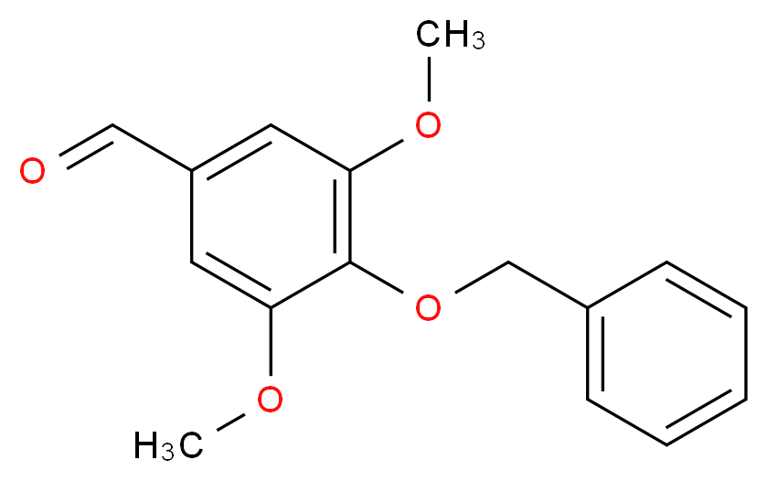 4-(benzyloxy)-3,5-dimethoxybenzaldehyde_分子结构_CAS_6527-32-8