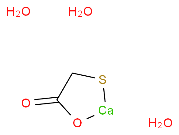 巯基乙酸钙 三水合物_分子结构_CAS_65208-41-5)