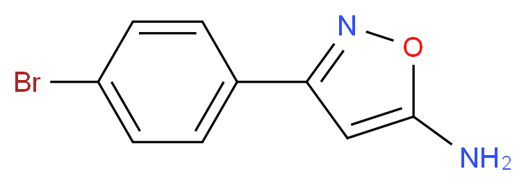 3-(4-Bromophenyl)-5-isoxazolamine_分子结构_CAS_119162-53-7)