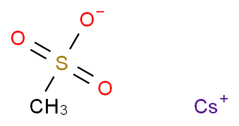 caesium(1+) ion methanesulfonate_分子结构_CAS_2550-61-0