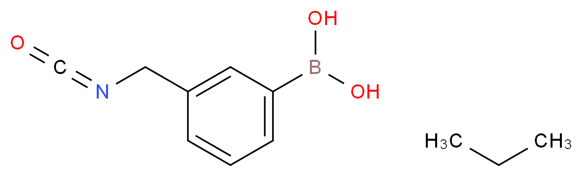 [3-(isocyanatomethyl)phenyl]boronic acid; propane_分子结构_CAS_237413-05-7