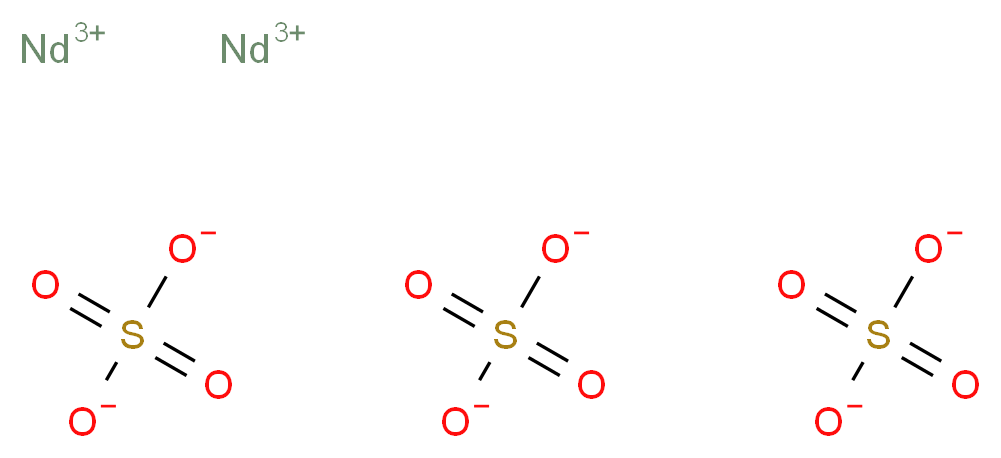 dineodymium(3+) ion trisulfate_分子结构_CAS_10101-95-8