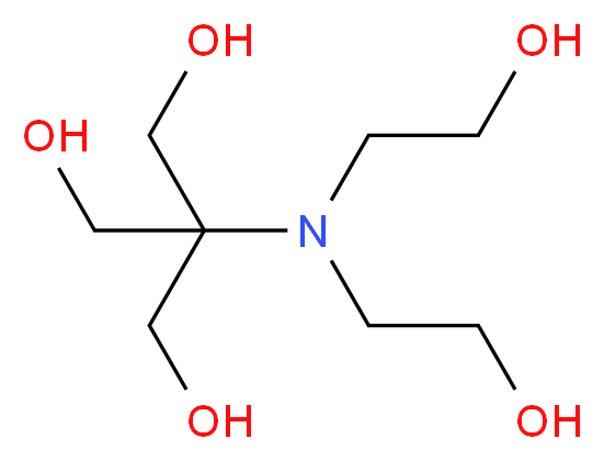 2-[bis(2-hydroxyethyl)amino]-2-(hydroxymethyl)propane-1,3-diol_分子结构_CAS_6976-37-0