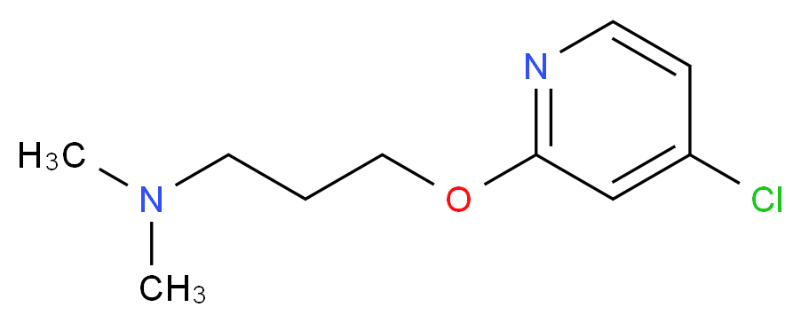 {3-[(4-chloropyridin-2-yl)oxy]propyl}dimethylamine_分子结构_CAS_1346708-22-2