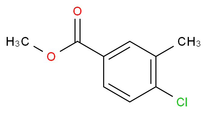 methyl 4-chloro-3-methylbenzoate_分子结构_CAS_91367-05-4