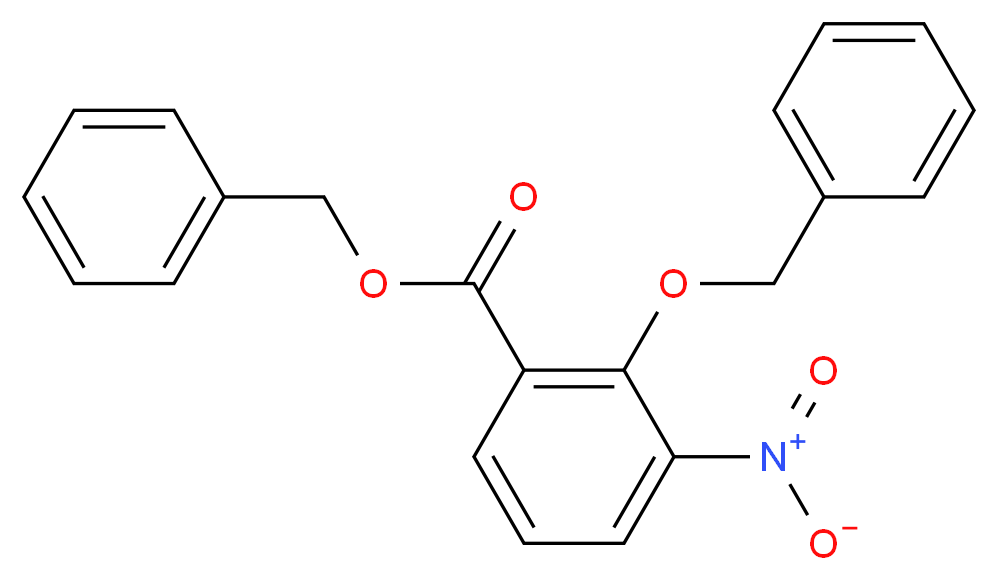 2-Benzyloxy-3-nitro-benzoic Acid Benzyl Ester_分子结构_CAS_217095-89-1)