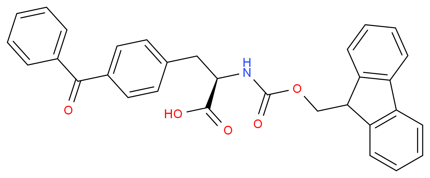 Fmoc-D-Bpa-OH_分子结构_CAS_117666-97-4)