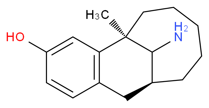(1R,9S)-15-amino-1-methyltricyclo[7.5.1.0^{2,7}]pentadeca-2(7),3,5-trien-4-ol_分子结构_CAS_53648-55-8