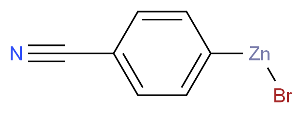 bromo(4-cyanophenyl)zinc_分子结构_CAS_131379-14-1