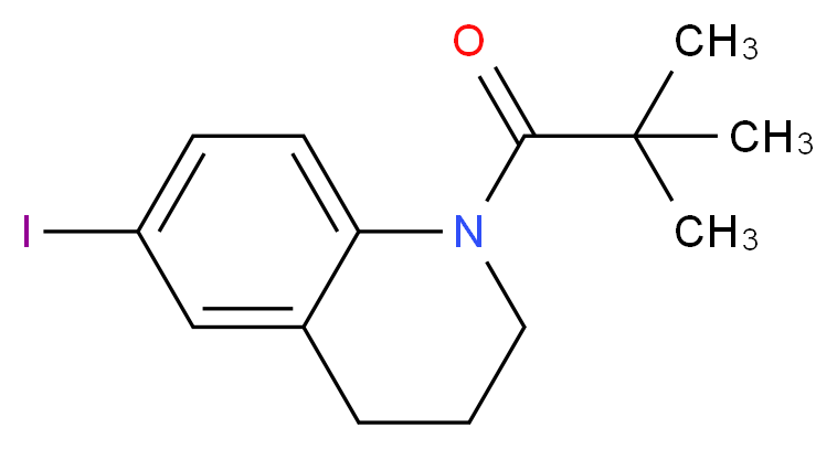 1-(6-Iodo-3,4-dihydro-2H-[1,8]naphthyridin-1-yl)-2,2-dimethyl-propan-1-one_分子结构_CAS_824429-55-2)