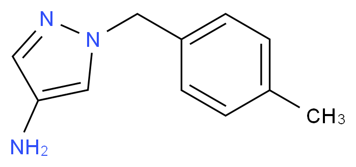 1-[(4-methylphenyl)methyl]-1H-pyrazol-4-amine_分子结构_CAS_1002414-59-6