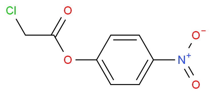 4-nitrophenyl 2-chloroacetate_分子结构_CAS_777-84-4
