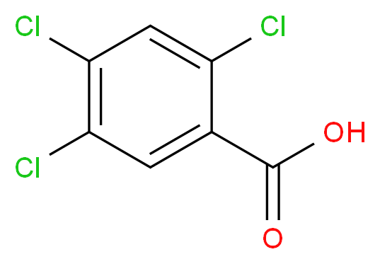 2,4,5-trichlorobenzoic acid_分子结构_CAS_50-82-8