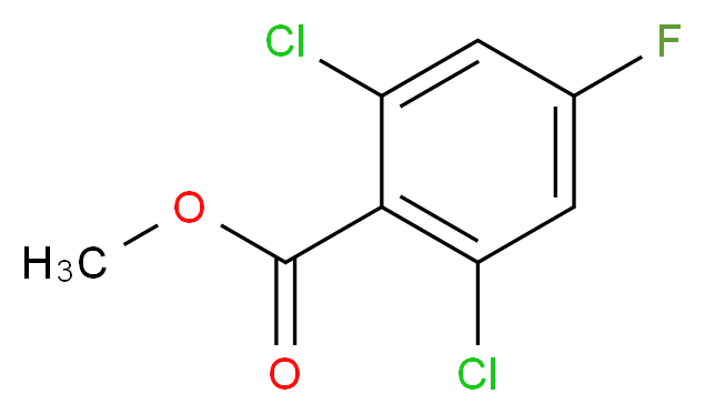 methyl 2,6-dichloro-4-fluorobenzoate_分子结构_CAS_232275-56-8