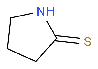 Pyrrolidine-2-thione_分子结构_CAS_2295-35-4)