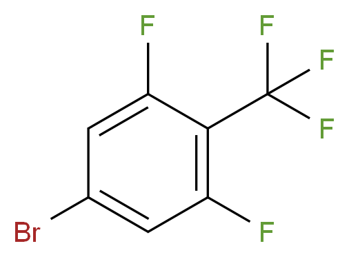 3,5-Difluoro-4-(trifluoromethyl)bromobenzene_分子结构_CAS_156243-64-0)