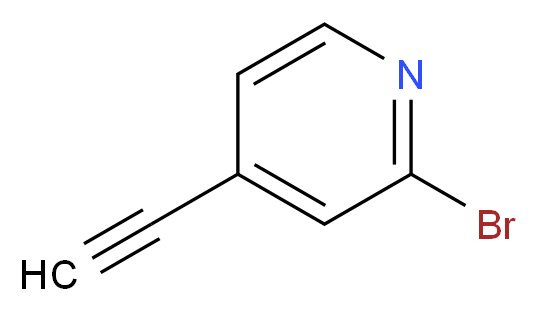 2-bromo-4-ethynylpyridine_分子结构_CAS_1196156-17-8