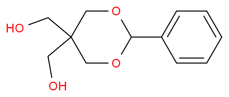 (2-phenyl-1,3-dioxane-5,5-diyl)dimethanol_分子结构_CAS_2425-41-4)