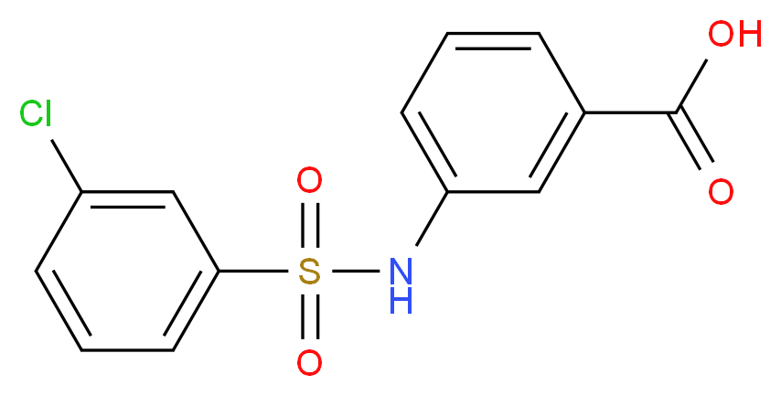 3-(3-Chlorophenylsulfonamido)benzoic acid_分子结构_CAS_749884-42-2)