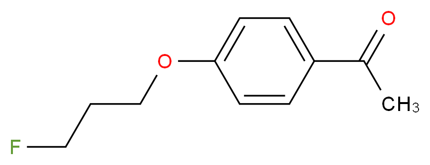 1-[4-(3-Fluoropropoxy)phenyl]-1-ethanone_分子结构_CAS_)
