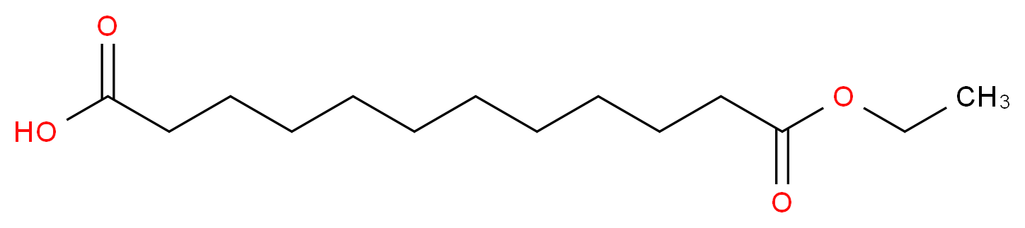 12-ethoxy-12-oxododecanoic acid_分子结构_CAS_66003-63-2