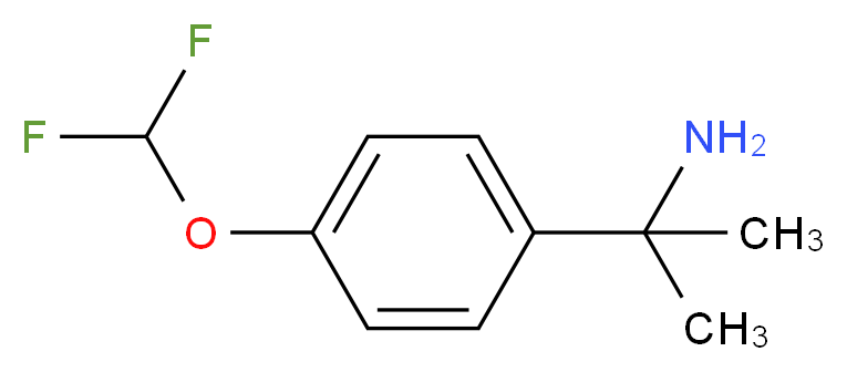2-[4-(difluoromethoxy)phenyl]propan-2-amine_分子结构_CAS_)