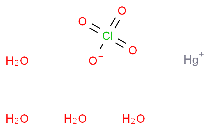 mercury(1+) ion tetrahydrate perchlorate_分子结构_CAS_312623-78-2