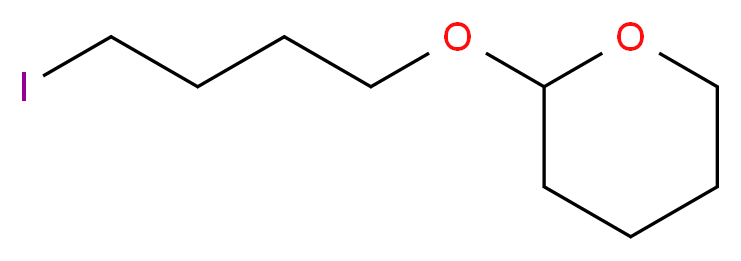 2-(4-iodobutoxy)oxane_分子结构_CAS_41049-30-3