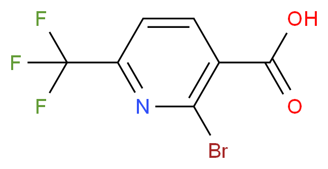 2-Bromo-6-(trifluoromethyl)nicotinic acid_分子结构_CAS_749875-07-8)