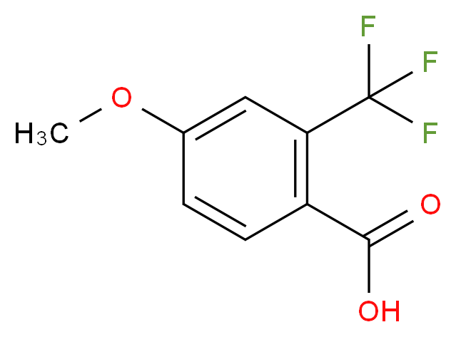 4-甲氧基-2-三氟甲基苯甲酸_分子结构_CAS_127817-85-0)