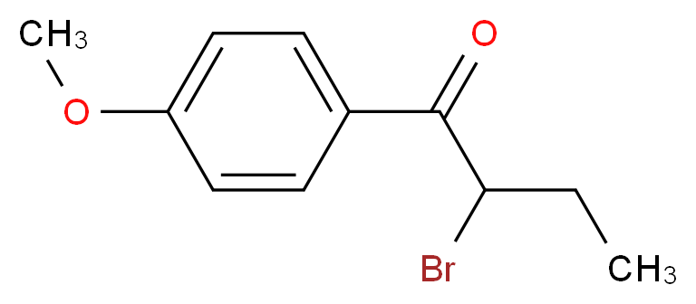 2-Bromo-1-(4-methoxy-phenyl)-butan-1-one_分子结构_CAS_881-43-6)