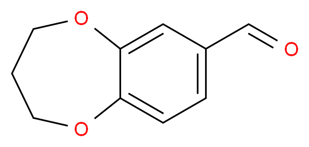 3,4-dihydro-2H-1,5-benzodioxepine-7-carbaldehyde_分子结构_CAS_67869-90-3