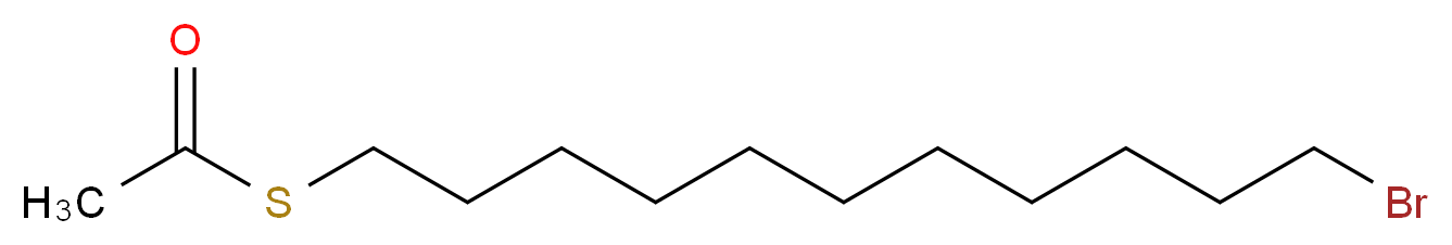 S-(11-溴十一烷基)硫代乙酸酯_分子结构_CAS_947150-46-1)