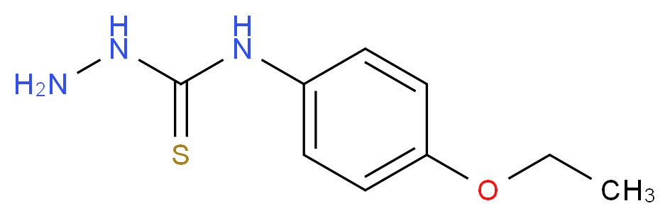 3-amino-1-(4-ethoxyphenyl)thiourea_分子结构_CAS_64374-52-3