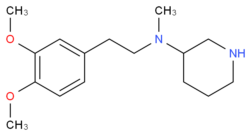 N-[2-(3,4-dimethoxyphenyl)ethyl]-N-methyl-3-piperidinamine_分子结构_CAS_)
