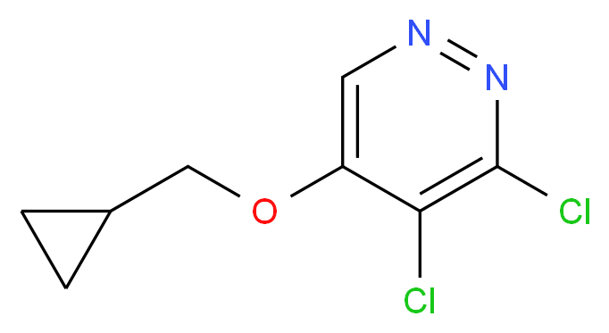 3,4-dichloro-5-(cyclopropylmethoxy)pyridazine_分子结构_CAS_1346698-15-4