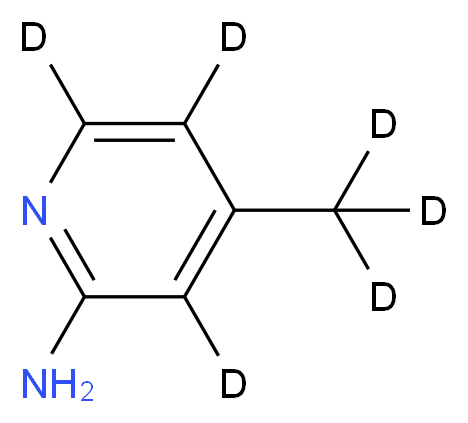 2-Amino-4-methylpyridine-d6_分子结构_CAS_916979-09-4)