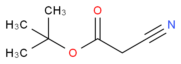 tert-Butyl 2-cyanoacetate_分子结构_CAS_1116-98-9)