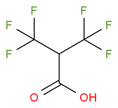 3,3,3-trifluoro-2-(trifluoromethyl)propanoic acid_分子结构_CAS_564-10-3
