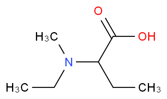 2-[ethyl(methyl)amino]butanoic acid_分子结构_CAS_1214699-59-8